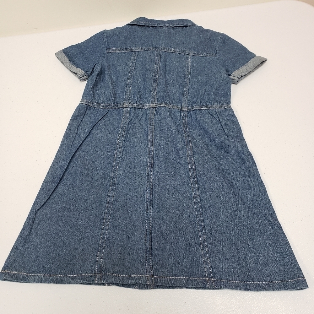 Little Lass Girls Denim Blue Jean Dress Size 5 - Picture 2 of 9